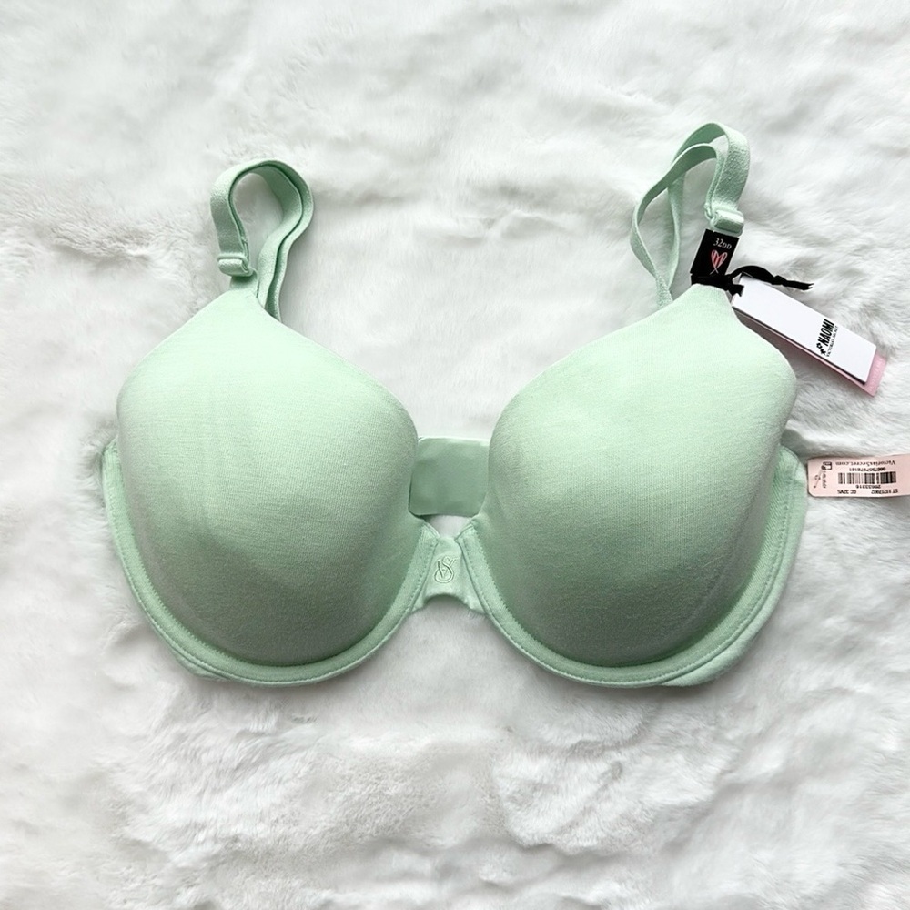 NWT Victorias Secret Naomi Forever Demi Bra Mint Green size 32DD, 32DDD